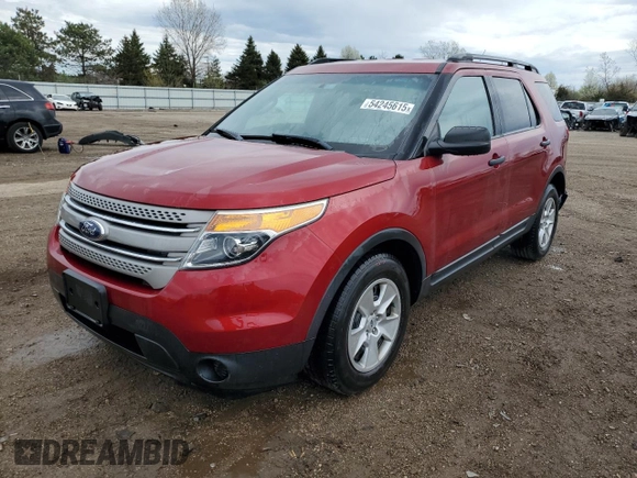 2014 Ford Explorer with VIN 1FM5K7B87EGB07875, listed as a Copart auction lot 54245615 with 102,945 mi miles and Salvage title. Bid and sale history available at DreamBid. Image 1.
