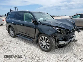 2017 Lexus LX 570 with VIN JTJHY7AX1H4227084, listed as a Copart auction lot 60571775 with 118,085 mi miles and Salvage title. Bid and sale history available at DreamBid. Image 4.