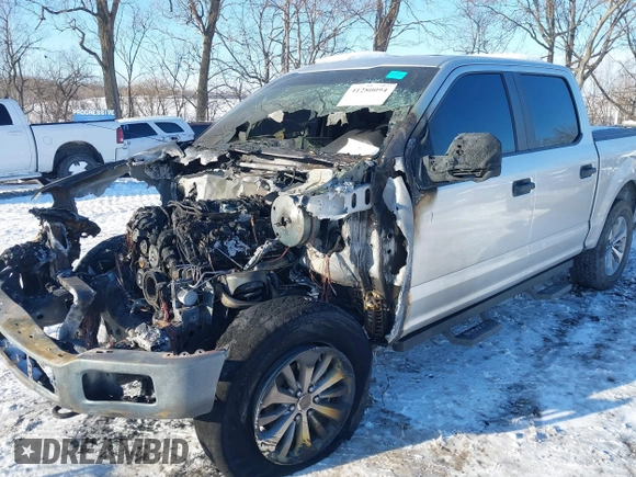 2018 Ford F-150 XL with VIN 1FTEW1E52JFA65400, listed as a IAAI auction lot 41280094 with 1 mi miles. Bid and sale history available at carsss.com. Image 6.