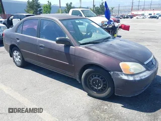 2001 Honda Civic LX z VIN 1HGES16551L011070, wystawiony jako IAAI lot #42294129 z przebiegiem 184 020 mil mil oraz . Historia ofert i sprzedaży dostępna na DreamBid. Obrazek 1.
