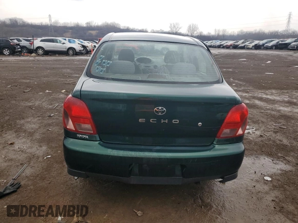 2002 Toyota ECHO with VIN JTDBT123120230730, listed as a Copart auction lot 49692715 with 106,252 mi miles and Salvage Title. Bid and sale history available at carsss.com. Image 6.