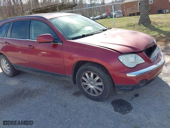 2007 Chrysler Pacifica Touring with VIN 2A8GM68X67R303199, listed as a IAAI auction lot 41813555 with 161,495 mi miles. Bid and sale history available at carsss.com. Image 1.