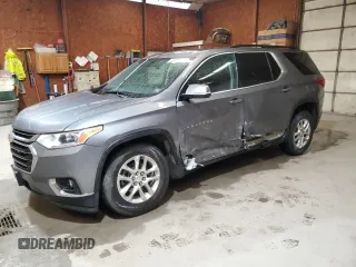 2020 Chevrolet Traverse LT z VIN 1GNEVHKW2LJ214730, wystawiony jako Copart lot #56925195 z przebiegiem 89 383 mil mil oraz Szkoda całkowita • Salvage title. Historia ofert i sprzedaży dostępna na DreamBid. Obrazek 1.