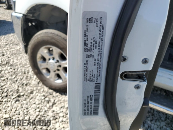 2022 Ram 2500 Big Horn z VIN 3C6UR5JL0NG271552, wystawiony jako Copart lot #61086084 z przebiegiem Nie podano mil oraz Szkoda całkowita • Salvage title. Historia ofert i sprzedaży dostępna na DreamBid. Obrazek 12.