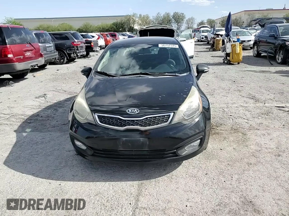 2013 Kia Rio EX with VIN KNADN4A30D6104166, listed as a Copart auction lot 56752345 with 129,708 mi miles and Salvage title. Bid and sale history available at DreamBid. Image 13.