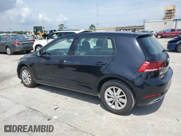 2019 Volkswagen Golf S with VIN 3VWG57AU7KM013240, listed as a Copart auction lot 59143265 with 112,228 mi miles and Salvage title. Bid and sale history available at DreamBid. Image 2.
