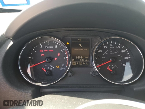 2013 Nissan Rogue S with VIN JN8AS5MT3DW541308, listed as a Copart auction lot 46843455 with 92,034 mi miles and Salvage Title. Bid and sale history available at DreamBid. Image 9.