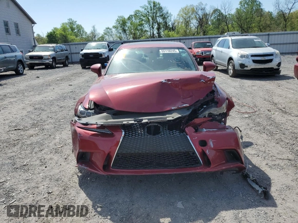 2014 Lexus IS 250 with VIN JTHBF1D22E5043451, listed as a Copart auction lot 55110245 with Not Provided miles and Clean Title. Bid and sale history available at DreamBid. Image 5.