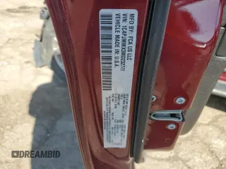 2021 Jeep Cherokee Latitude Lux with VIN 1C4PJMMX3MD232777, listed as a Copart auction lot 56071955 with 56,594 mi miles and Salvage title. Bid and sale history available at DreamBid. Image 12.
