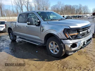 2024 Ford F-150 XLT with VIN 1FTFW3LDXRFB11674, listed as a Copart auction lot 46030915 with 6,225 mi miles and Clean Title. Bid and sale history available at carsss.com. Image 4.