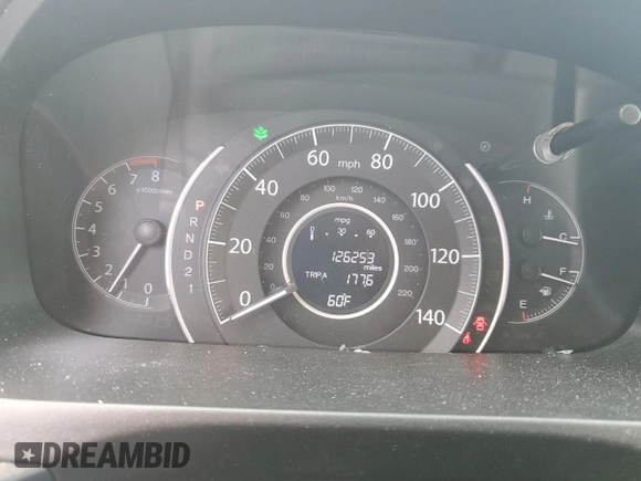 2014 Honda CR-V LX with VIN 5J6RM4H36EL008587, listed as a Copart auction lot 54891345 with 126,253 mi miles and Clean Title. Bid and sale history available at carsss.com. Image 9.