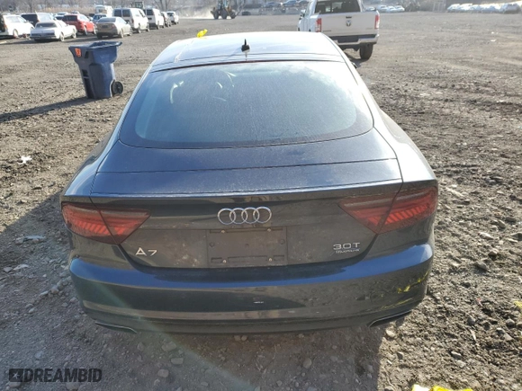 2016 Audi A7 3.0 Premium Plus with VIN WAUWGAFC6GN025766, listed as a Copart auction lot 40046403 with 76,821 mi miles. Bid and sale history available at carsss.com. Image 6.