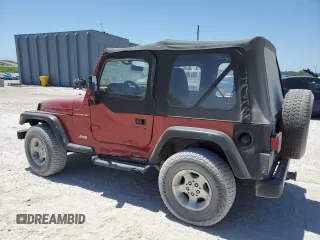 1998 Jeep Wrangler SE with VIN 1J4FY29P8WP805107, listed as a Copart auction lot 53324475 with 156,831 mi miles and Salvage Title. Bid and sale history available at carsss.com. Image 2.