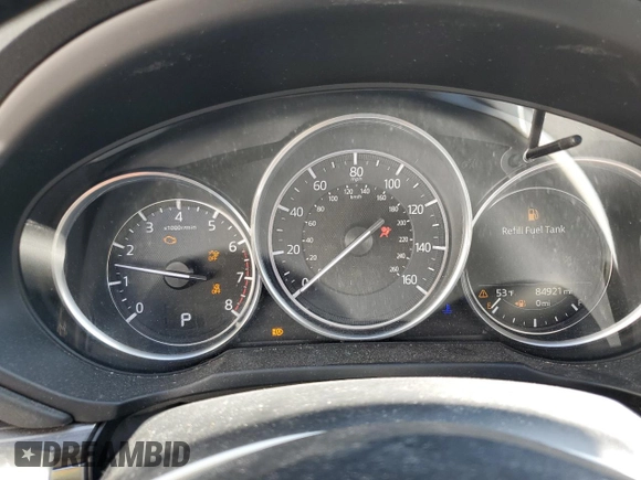 2018 Mazda CX-5 Grand Touring with VIN JM3KFBDM1J0305192, listed as a Copart auction lot 51082315 with 84,921 mi miles and Salvage Title. Bid and sale history available at carsss.com. Image 9.