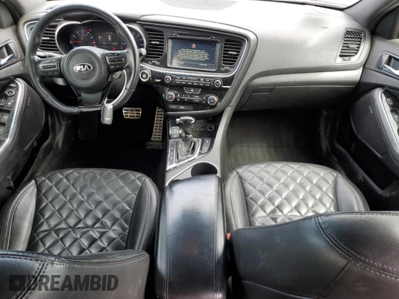 2014 Kia Optima SXL Turbo with VIN 5XXGR4A68EG283932, listed as a Copart auction lot 52962065 with 112,547 mi miles and Salvage title. Bid and sale history available at DreamBid. Image 8.