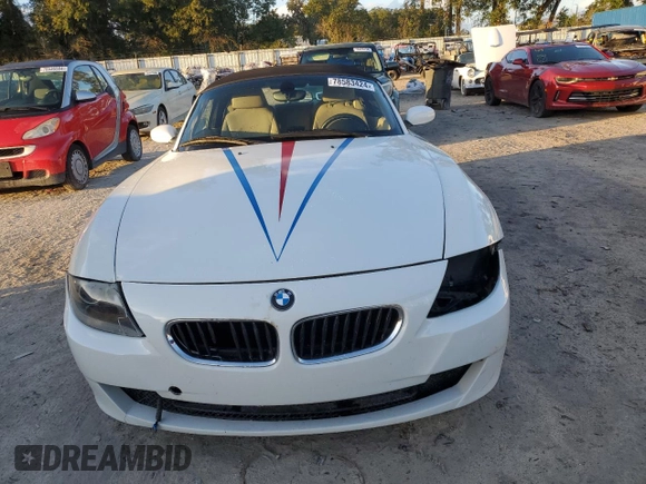 2008 BMW Z4 3.0i z VIN 4USBU335X8LW74196, wystawiony jako Copart lot #78583424 z przebiegiem 68 004 mil mil oraz Szkoda całkowita • Salvage title. Historia ofert i sprzedaży dostępna na DreamBid. Obrazek 5.