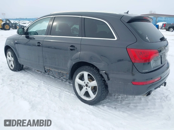 2014 Audi Q7 S line Prestige with VIN WA1DGAFE7ED003414, listed as a IAAI auction lot 41425048 with 91,664 mi miles and . Bid and sale history available at DreamBid. Image 3.