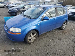 2006 Chevrolet Aveo LT with VIN KL1TG66696B590159, listed as a Copart auction lot 45718405 with 77,786 mi miles and Salvage title. Bid and sale history available at DreamBid. Image 1.