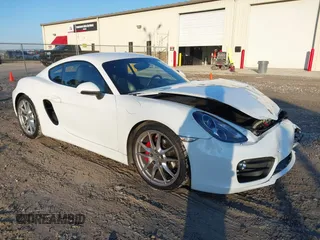 2014 Porsche Cayman S with VIN WP0AB2A82EK191074, listed as a IAAI auction lot 41443107 with 62,936 mi miles and . Bid and sale history available at DreamBid. Image 1.