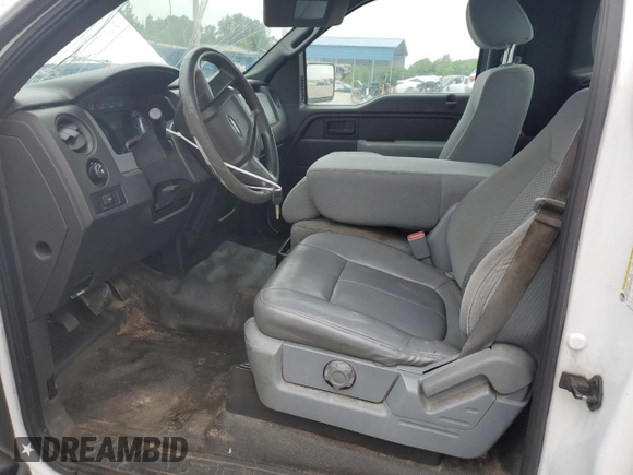 2014 Ford F-150 XL with VIN 1FTMF1CM4EKF93944, listed as a Copart auction lot 56113445 with 153,263 mi miles and Salvage title. Bid and sale history available at DreamBid. Image 7.
