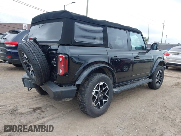 2023 Ford Bronco с VIN 1FMDE5BHXPLA83735, выставлен на аукционе IAAI как лот 42351136 с пробегом 34 737 миль миль и . История ставок и продаж доступна на DreamBid. Изображение 4.