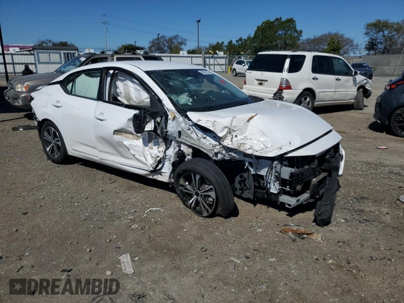 2022 Nissan Sentra SV with VIN 3N1AB8CV5NY312108, listed as a Copart auction lot 49661595 with Not Provided miles and Salvage Title. Bid and sale history available at carsss.com. Image 4.