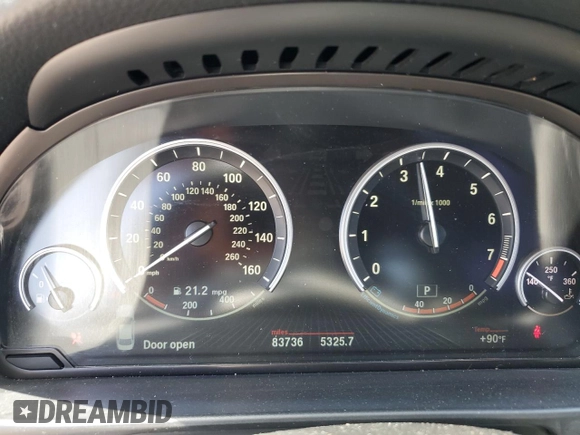 2016 BMW 5 Series 535i with VIN WBA5B1C59GG551992, listed as a Copart auction lot 58860315 with 83,736 mi miles and Salvage title. Bid and sale history available at DreamBid. Image 9.