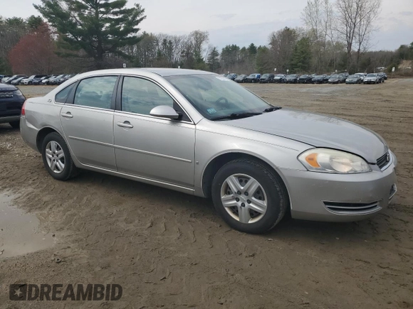2007 Chevrolet Impala LS with VIN 2G1WB58N879379159, listed as a Copart auction lot 51202185 with 75,058 mi miles and Clean Title. Bid and sale history available at DreamBid. Image 4.