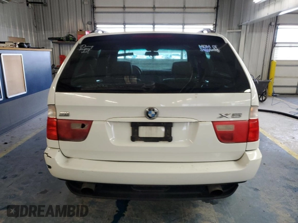 2001 BMW X5 3.0i with VIN WBAFA53531LM77837, listed as a Copart auction lot 41672225 with 185,771 mi miles and Salvage Title. Bid and sale history available at carsss.com. Image 6.