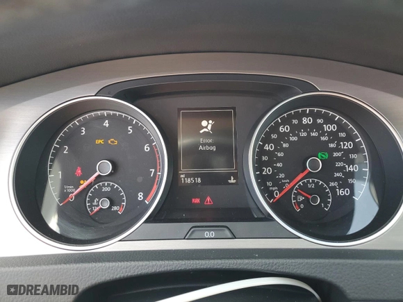 2016 Volkswagen Golf SportWagen TSI S with VIN 3VWC17AU8GM517538, listed as a Copart auction lot 50269665 with 118,518 mi miles and Salvage Title. Bid and sale history available at carsss.com. Image 9.