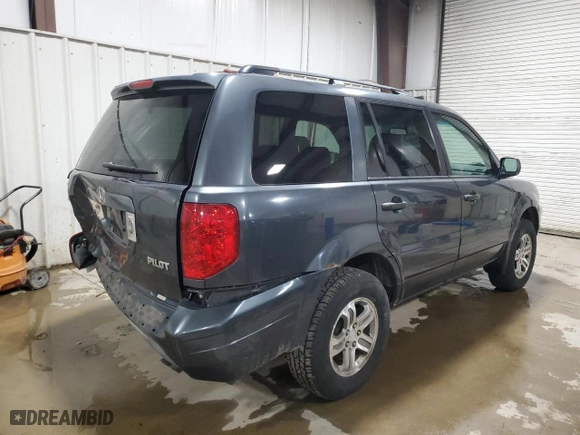 2004 Honda Pilot EX with VIN 2HKYF18604H596350, listed as a Copart auction lot 49782115 with 118,430 mi miles and Salvage Title. Bid and sale history available at carsss.com. Image 3.