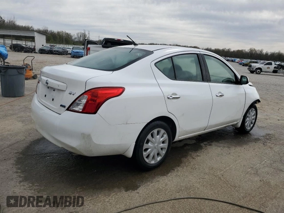 2012 Nissan Versa SV with VIN 3N1CN7AP6CL856710, listed as a Copart auction lot 50091055 with 96,104 mi miles and Salvage Title. Bid and sale history available at carsss.com. Image 3.
