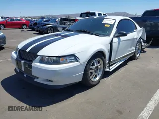 2002 Ford Mustang Standard with VIN 1FAFP40442F163921, listed as a IAAI auction lot 42050941 with 225,193 mi miles. Bid and sale history available at carsss.com. Image 2.