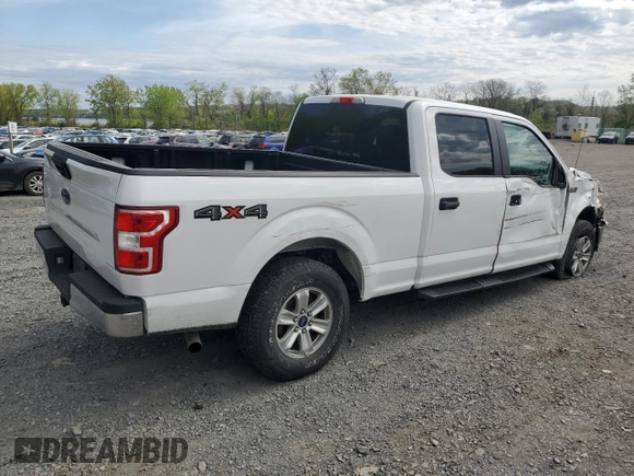 2019 Ford F-150 XL with VIN 1FTFW1E51KFC28124, listed as a Copart auction lot 54140585 with 14,881 mi miles and Salvage Title. Bid and sale history available at carsss.com. Image 3.