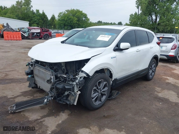 2020 Honda CR-V Hybrid EX-L with VIN 7FART6H8XLE017992, listed as a IAAI auction lot 39994719 with 82,267 mi miles. Bid and sale history available at carsss.com. Image 18.