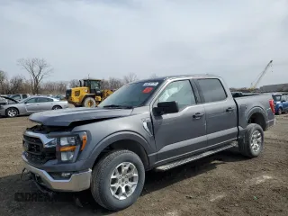 2023 Ford F-150 XL with VIN 1FTFW1E5XPKE35383, listed as a Copart auction lot 49625175 with 7,505 mi miles and Salvage Title. Bid and sale history available at carsss.com. Image 1.