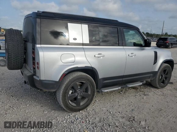 2020 Land Rover Defender HSE with VIN SALE1EEU2L2004757, listed as a Copart auction lot 59279455 with 50,081 mi miles and Salvage title. Bid and sale history available at DreamBid. Image 3.
