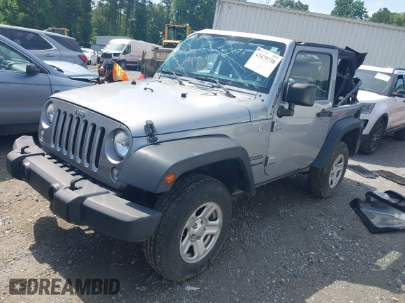 2014 Jeep Wrangler Sport with VIN 1C4AJWAG6EL192448, listed as a IAAI auction lot 42479738 with 44,848 mi miles and . Bid and sale history available at DreamBid. Image 17.