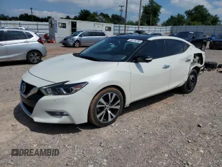 2018 Nissan Maxima SL with VIN 1N4AA6AP3JC409082, listed as a Copart auction lot 58176755 with 143,817 mi miles and Salvage title. Bid and sale history available at DreamBid. Image 1.