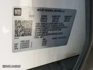 2022 Chevrolet Tahoe Commercial with VIN 1GNSCLEDXNR221838, listed as a Copart auction lot 52628815 with 0 mi miles and Salvage Title. Bid and sale history available at carsss.com. Image 12.
