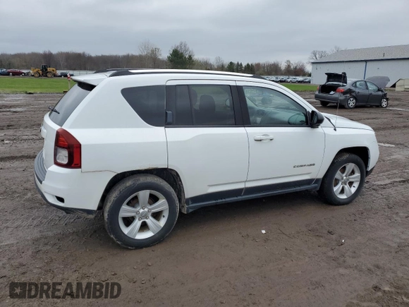 2014 Jeep Compass Sport with VIN 1C4NJDBB9ED641754, listed as a Copart auction lot 52806165 with 76,100 mi miles and Clean Title. Bid and sale history available at carsss.com. Image 3.