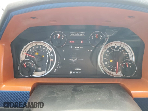 2018 Ram 1500 Big Horn with VIN 3C6RR6LT4JG171327, listed as a Copart auction lot 55954515 with 76,132 mi miles and Salvage title. Bid and sale history available at DreamBid. Image 9.