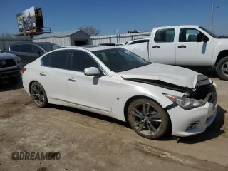 2015 Infiniti Q50 Premium with VIN JN1BV7AP4FM352906, listed as a Copart auction lot 50813885 with Not provided miles and Clean title. Bid and sale history available at DreamBid. Image 4.