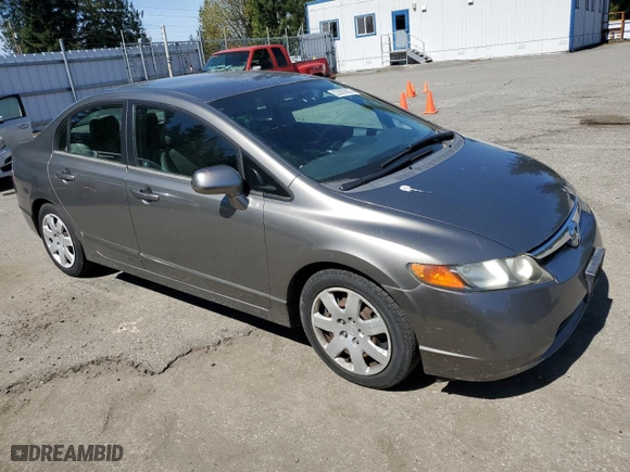 2007 Honda Civic Sdn LX with VIN 1HGFA16577L011457, listed as a Copart auction lot 53303625 with 103,272 mi miles and Salvage Title. Bid and sale history available at carsss.com. Image 4.
