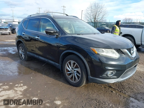 2014 Nissan Rogue SL with VIN 5N1AT2MV1EC845695, listed as a IAAI auction lot 41459067 with 1 mi miles. Bid and sale history available at carsss.com. Image 6.