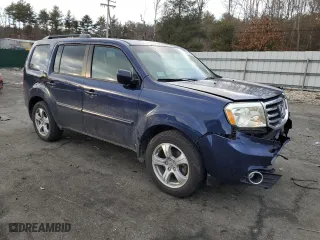 2013 Honda Pilot EX-L with VIN 5FNYF4H76DB081166, listed as a Copart auction lot 43065305 with 134,313 mi miles and Salvage Title. Bid and sale history available at carsss.com. Image 4.