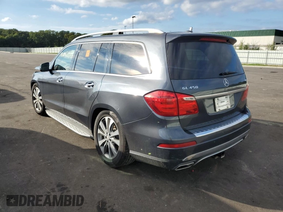 2015 Mercedes-Benz GL-Class GL 450 with VIN 4JGDF6EE6FA524257, listed as a Copart auction lot 60184922 with Not Provided miles. Bid and sale history available at carsss.com. Image 3.