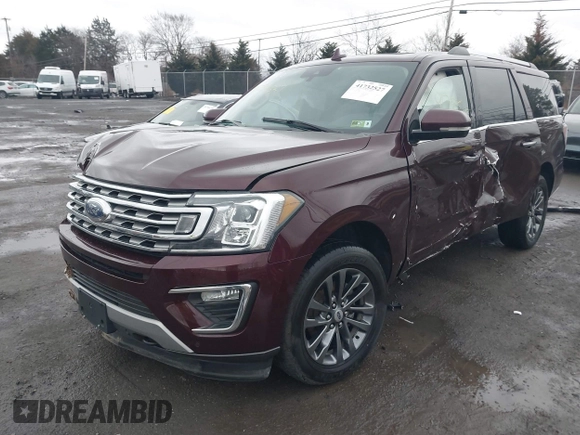2021 Ford Expedition Max Limited with VIN 1FMJK2ATXMEA37807, listed as a IAAI auction lot 41732527 with 106,374 mi miles and . Bid and sale history available at DreamBid. Image 2.