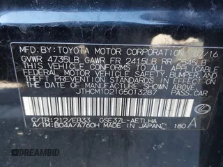 2016 Lexus IS 300/350 z VIN JTHCM1D21G5013287, wystawiony jako IAAI lot #41496289 z przebiegiem 128 464 mil mil oraz . Historia ofert i sprzedaży dostępna na DreamBid. Obrazek 9.