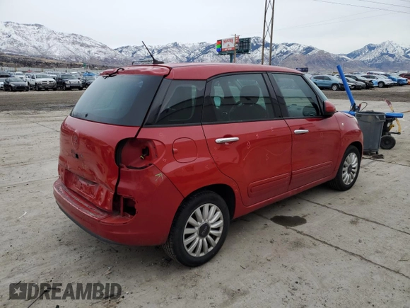 2014 FIAT 500L Easy with VIN ZFBCFABH3EZ019426, listed as a Copart auction lot 86771374 with 97,550 mi miles and Salvage Title. Bid and sale history available at carsss.com. Image 3.